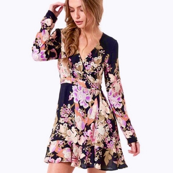 🌺🎉HP🎉🌺 NWOT Spell & The Gypsy Blue Skies Wrap Dress - Picture 5 of 16